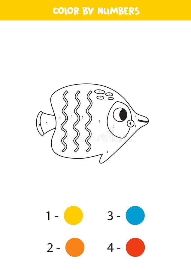 Fish color numbers kids stock illustrations â fish color numbers kids stock illustrations vectors clipart