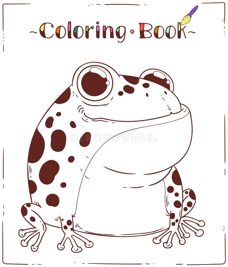 Colouring page frog stock illustrations â colouring page frog stock illustrations vectors clipart