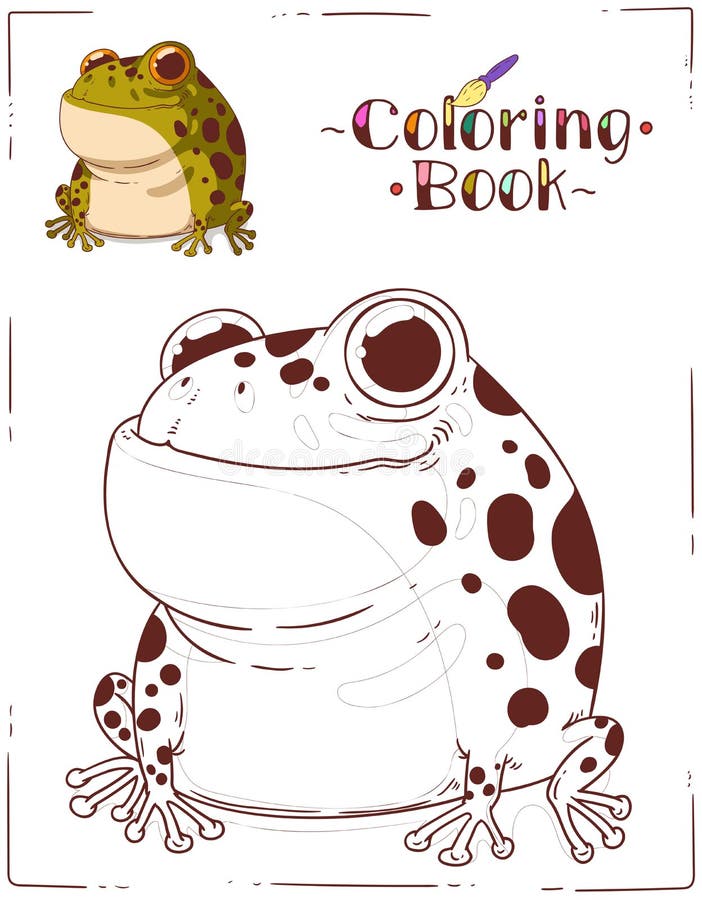 Colouring page frog stock illustrations â colouring page frog stock illustrations vectors clipart