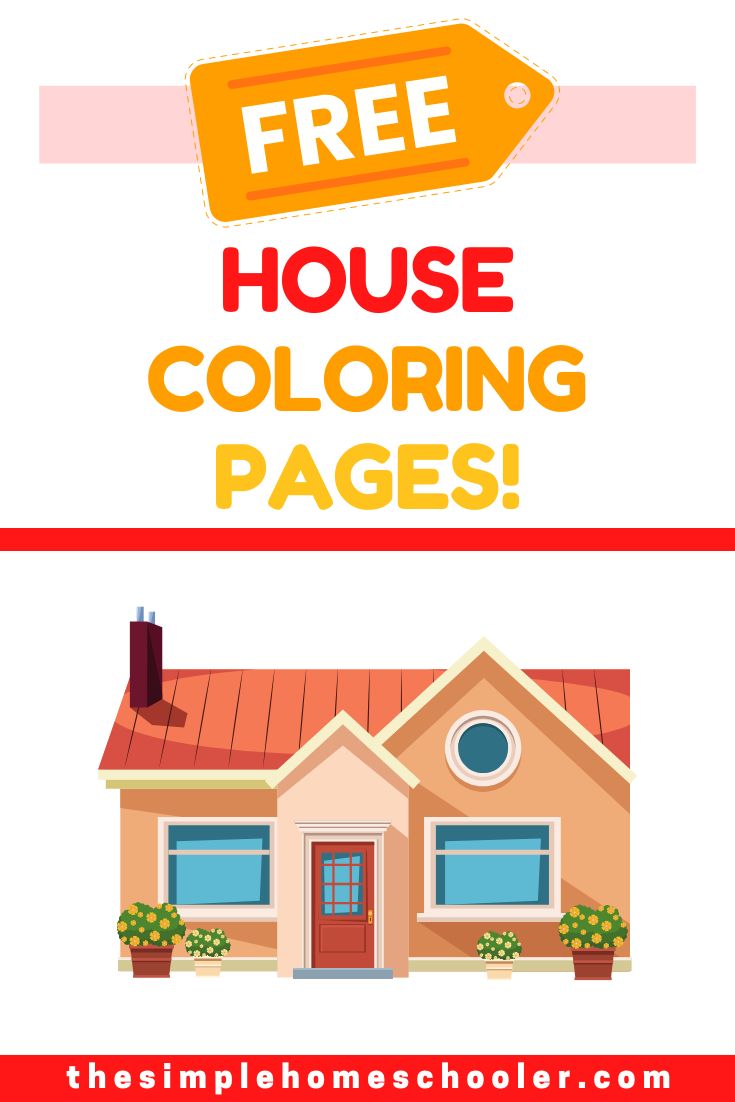 Best free house coloring pages easy print