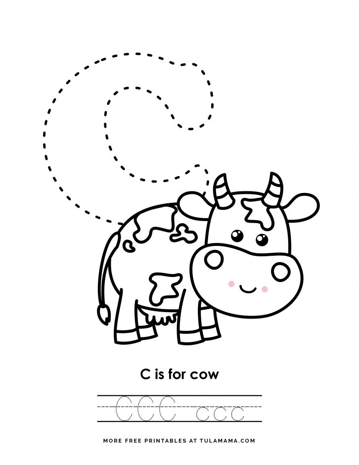 Fun free easy to print letter c coloring pages