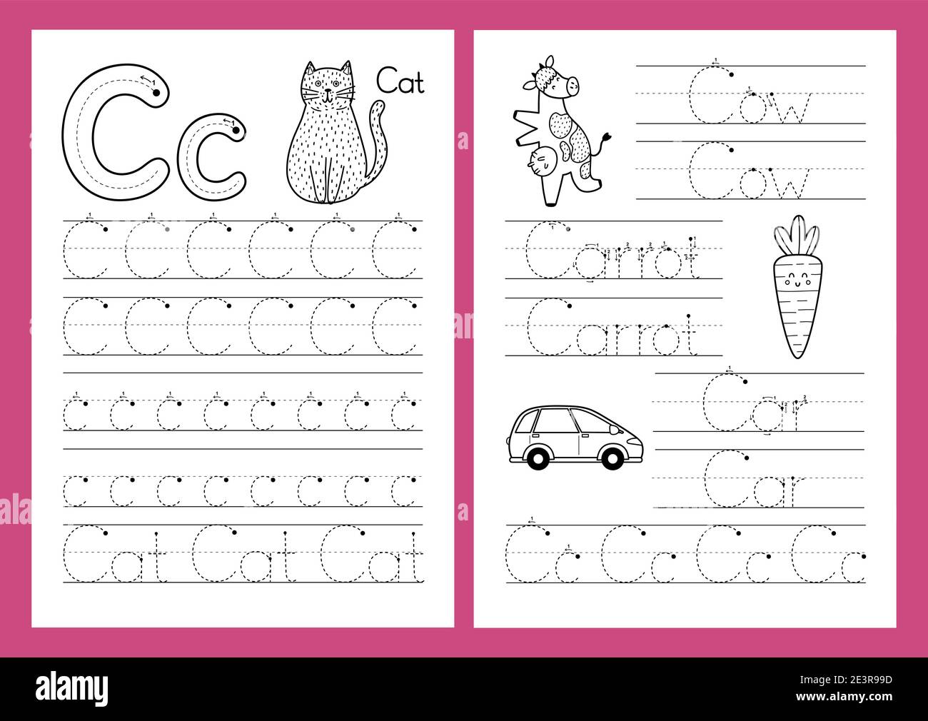 Letter c worksheet hi