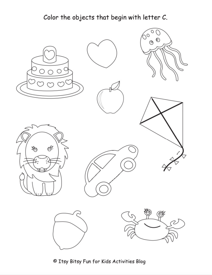 Free letter c worksheets for preschool kindergarten kids activities blog