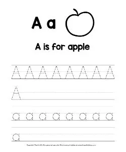 Alphabet letter a coloring pages and printable worksheets â the art kit