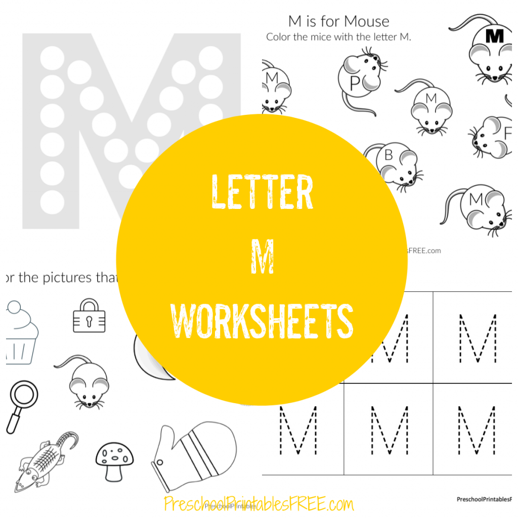 Preschool letter m worksheets â free preschool printables