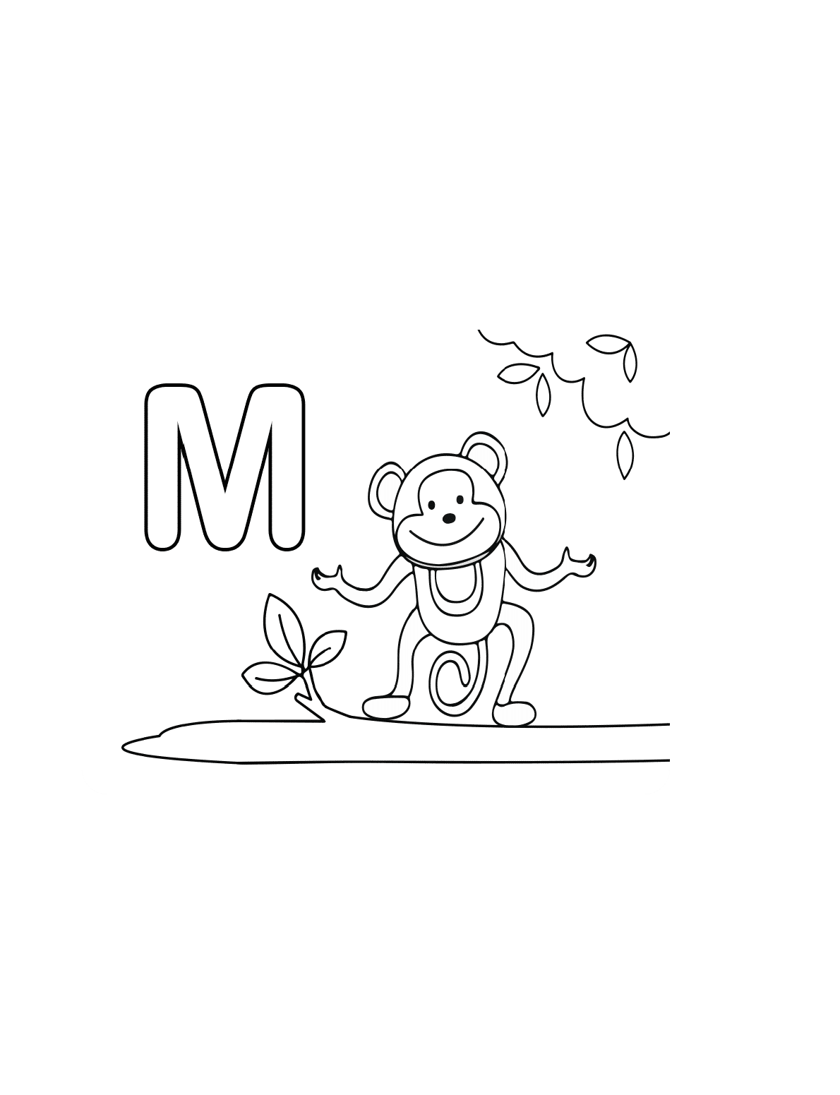 Free letter m worksheets for kids