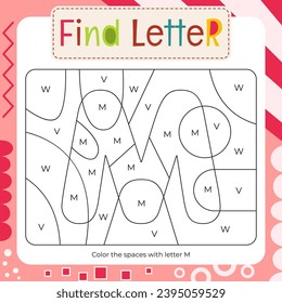 Letter m coloring page images stock photos d objects vectors