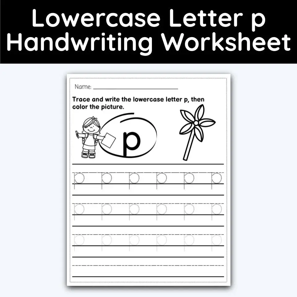 Lowercase letter p