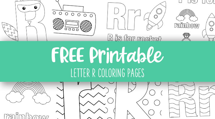 Letter r coloring pages