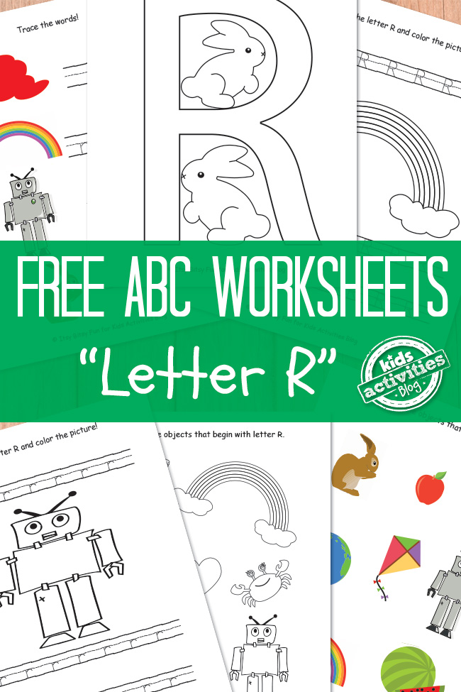 Free letter r worksheets for preschool kindergarten kids activities blog