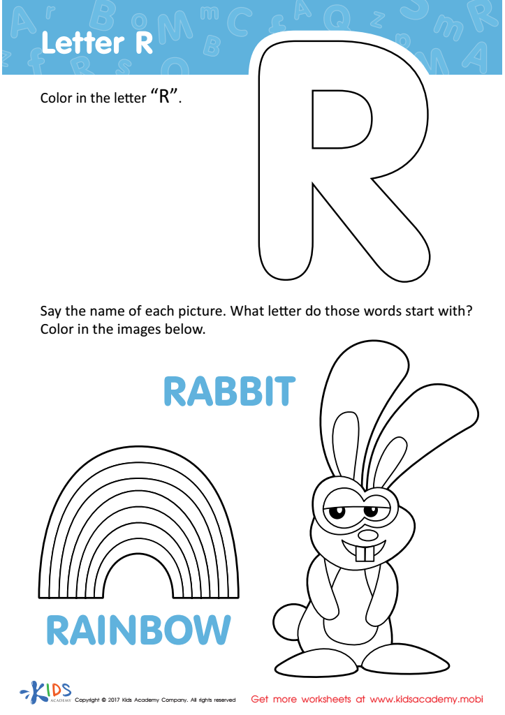 Preschool alphabet coloring pages for kids