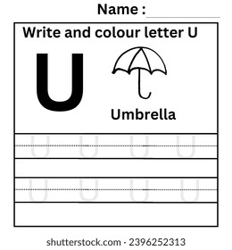 Letter u flashcards images stock photos d objects vectors