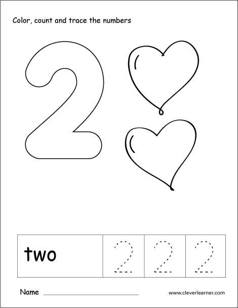 Number tracing and louring worksheet for kindergarten preschool worksheets preschool number worksheets loring worksheets for kindergarten