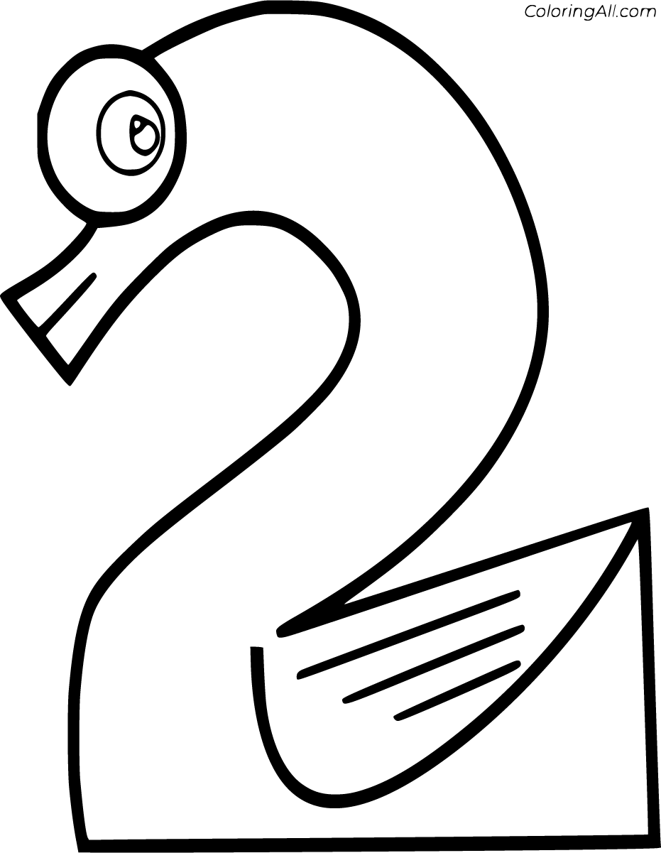 Number coloring pages