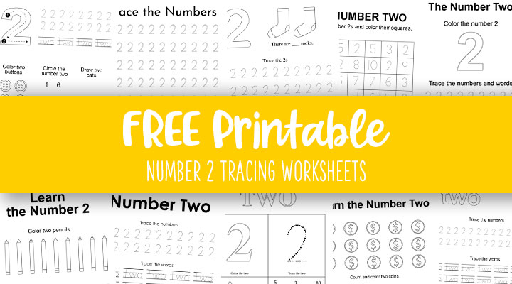 Number tracing worksheets