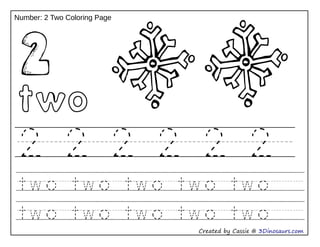 Number coloring tracing ppt