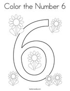 Number coloring pages