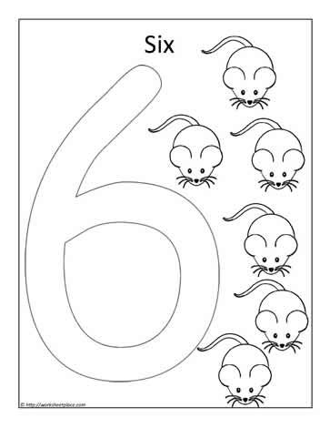 Color the number in kids math worksheets numbers preschool worksheets