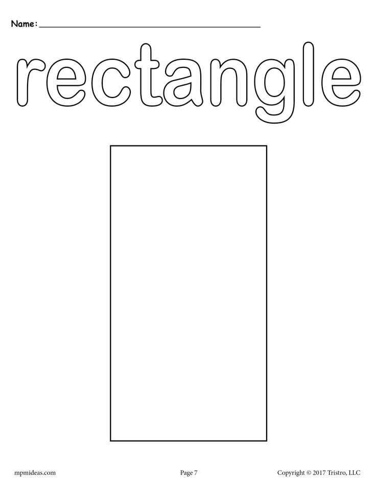 Rectangle coloring page shape coloring pages preschool coloring pages shapes preschool