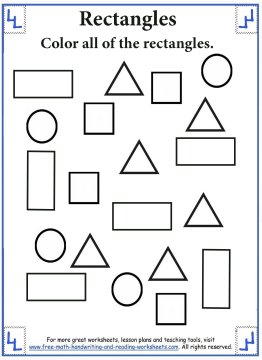 Shape worksheets