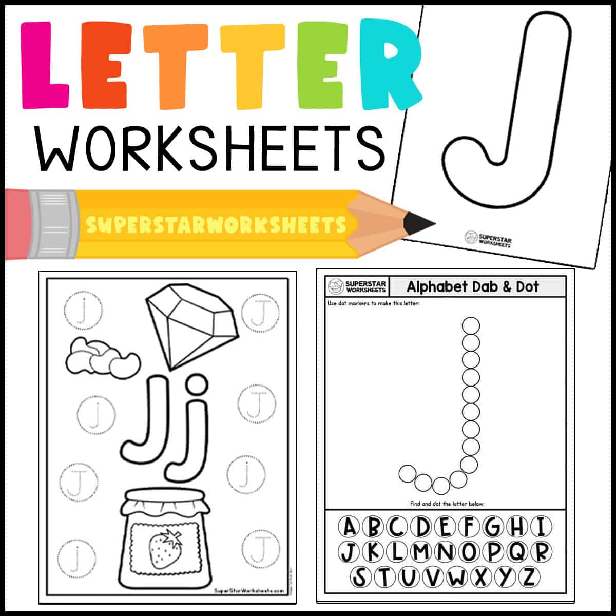 Letter j worksheets