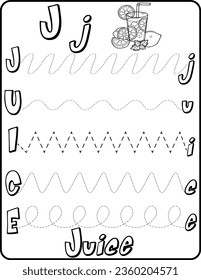 Letter j coloring page images stock photos d objects vectors