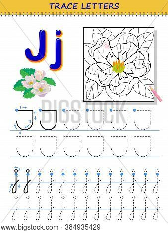 Tracing letter j vector photo free trial bigstock