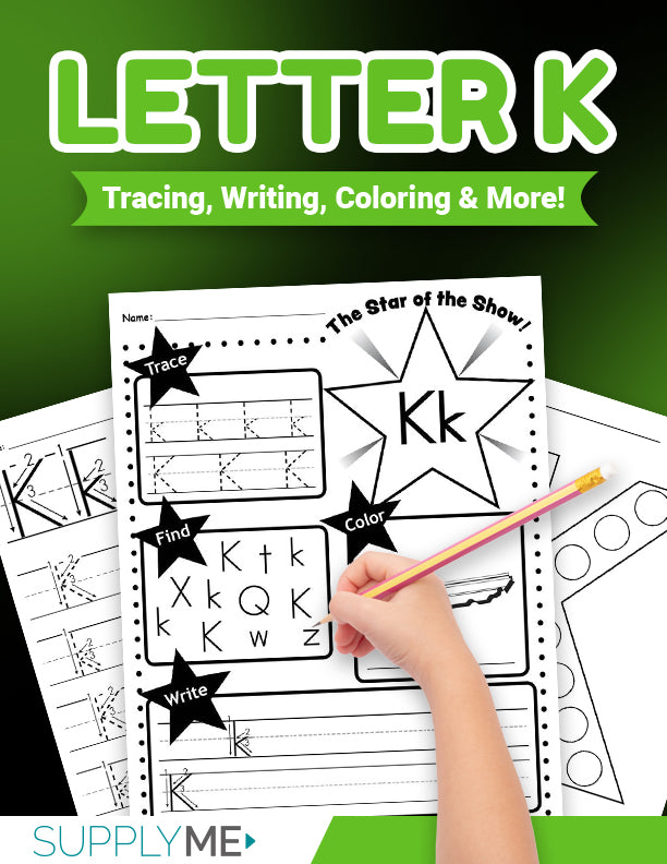 Letter k worksheets bundle