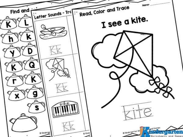 Free printable letter k worksheets for kindergarten