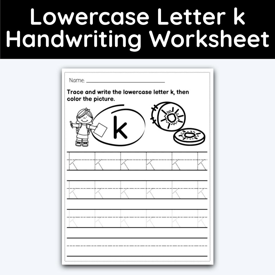 Lowercase letter k