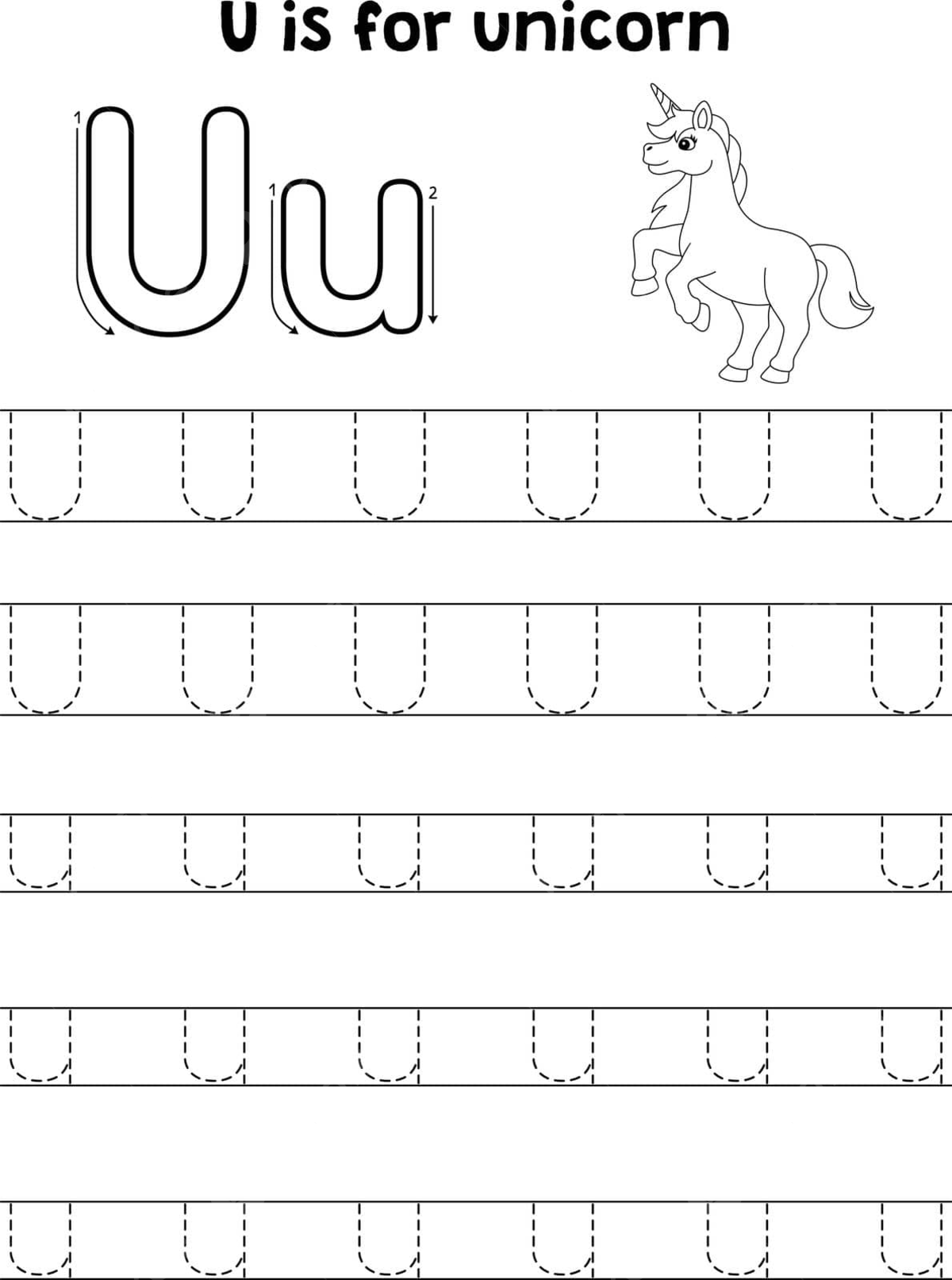 Coloring page trace the letters abc to uncover a magical unicorn vector unicorn drawing ring drawing corn drawing png and vector with transparent background for free download