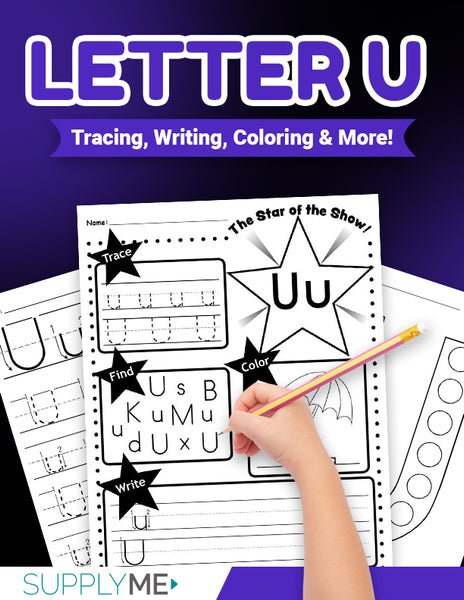 Letter u worksheets bundle