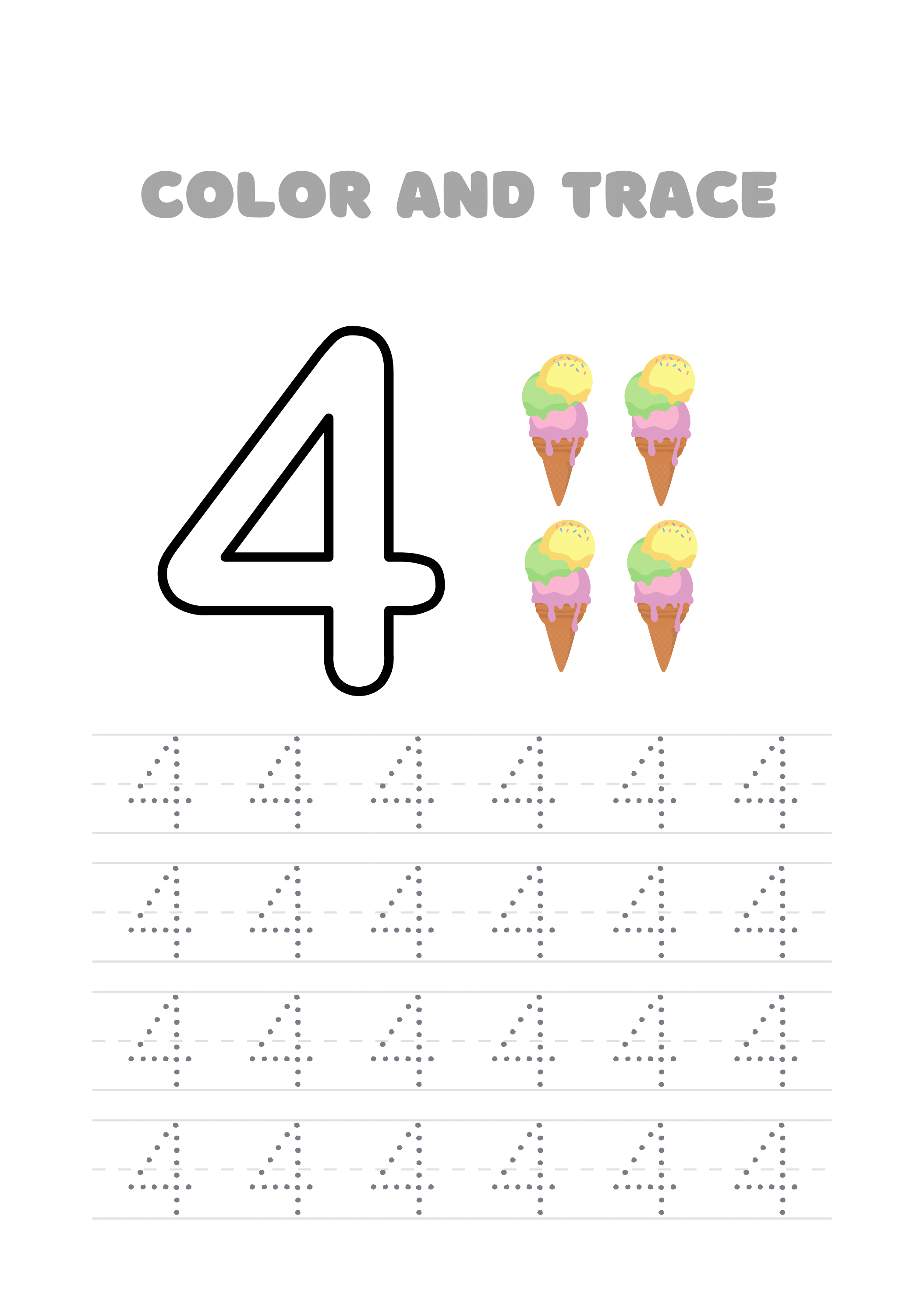 Tracing a number worksheets number coloring pages worksheets pdf