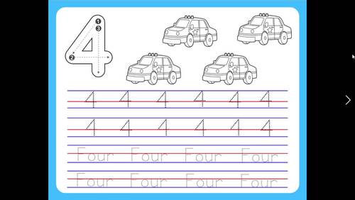 Numbers coloring pages