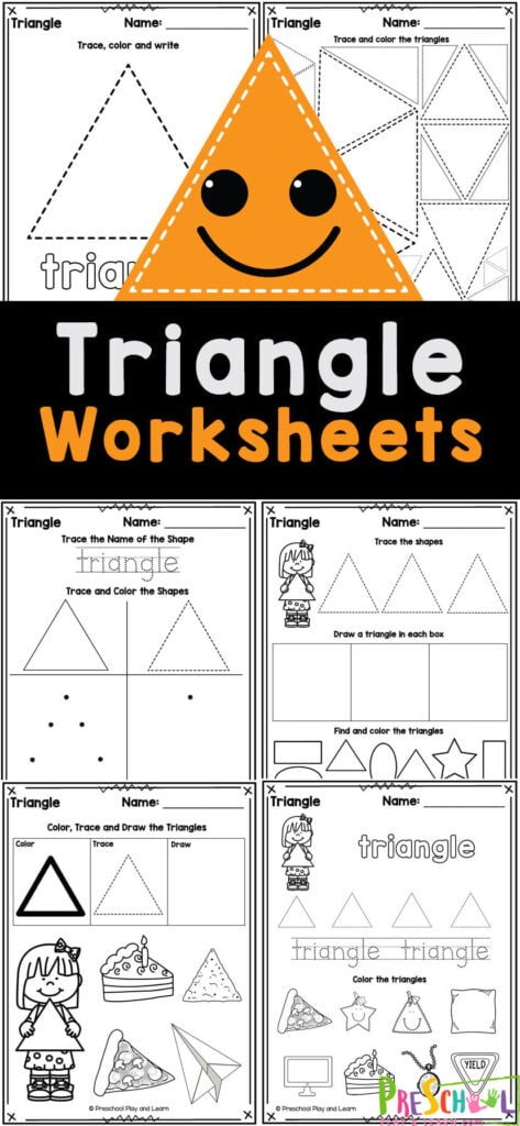 Ðºfree printable triangle shape worksheets for preschool