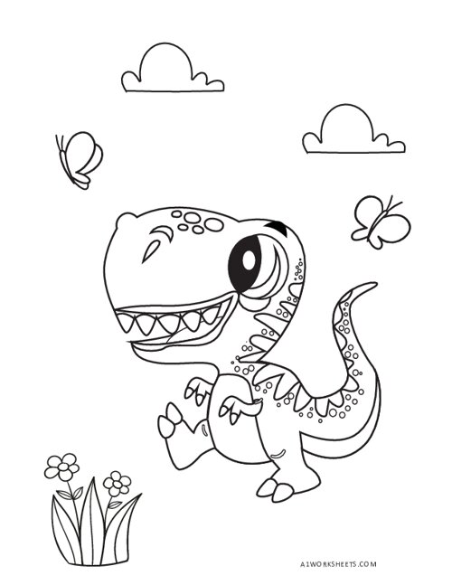 Dinosaur coloring pages free coloring sheets