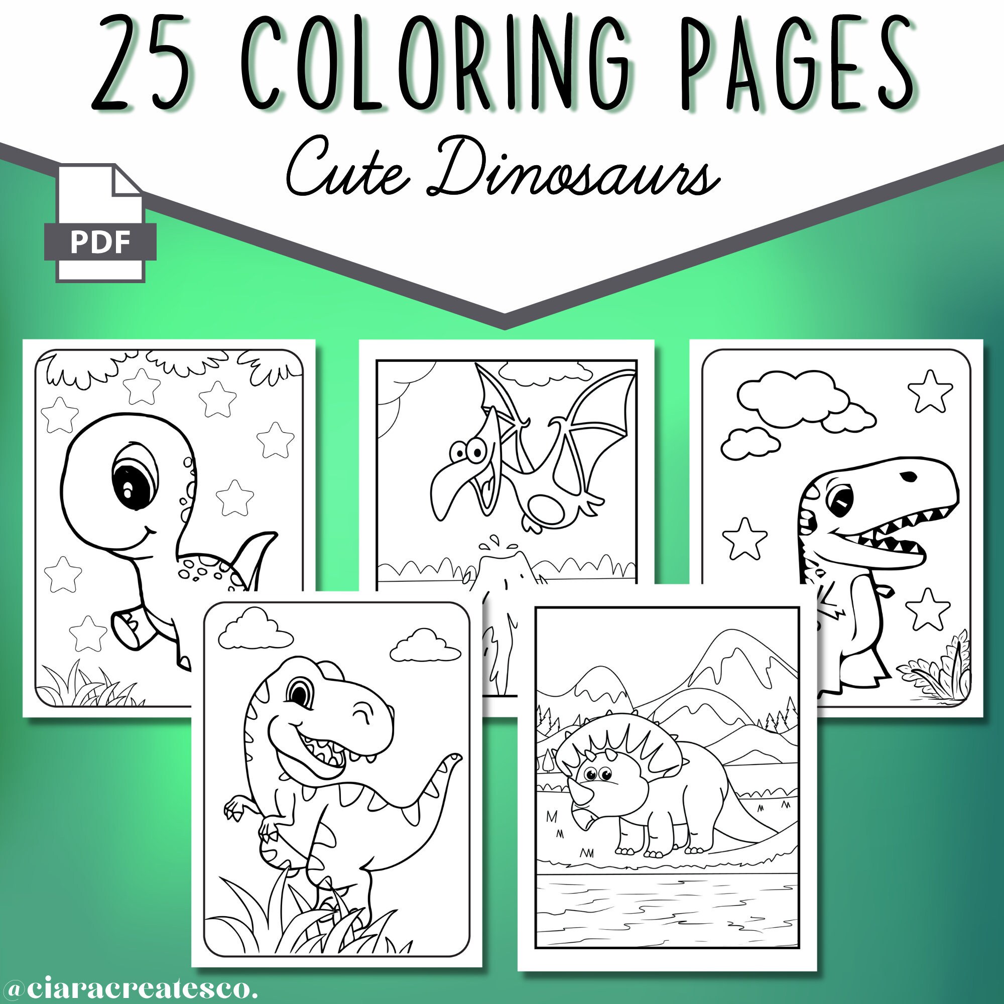 Dinosaur coloring pages dinosaur coloring pages for kids birthday party activity printable coloring pages dinosaurs instant download instant download