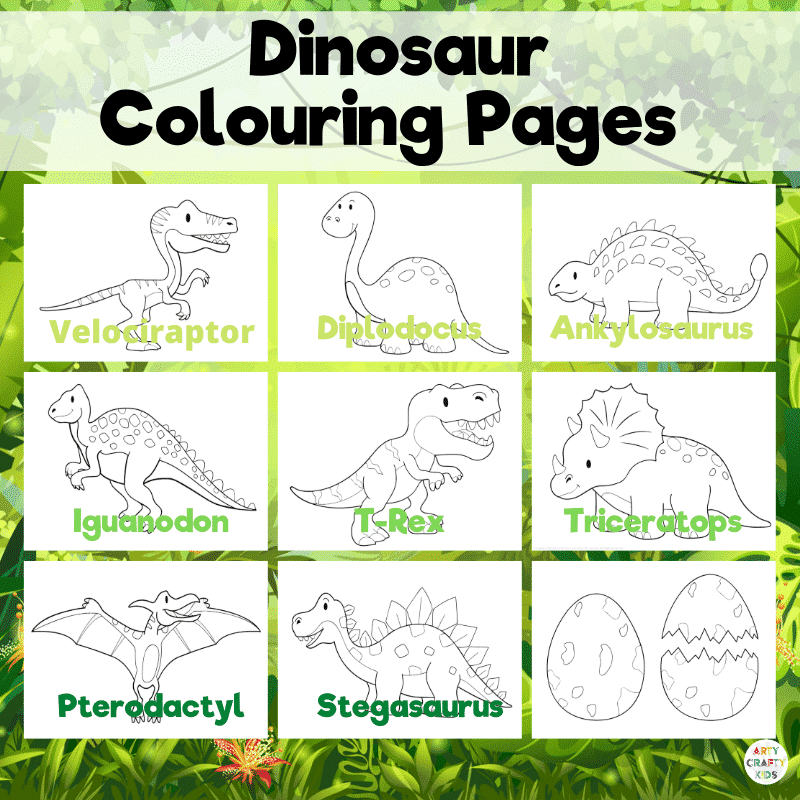 Dinosaur coloring pages