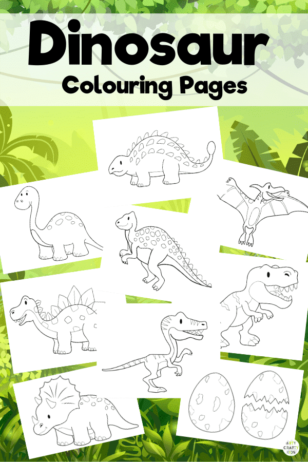 Dinosaur coloring pages