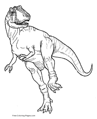 Dinosaur coloring pages