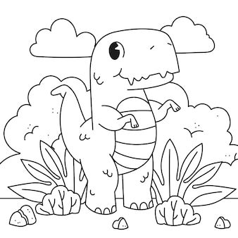 Dinosaur coloring pages images