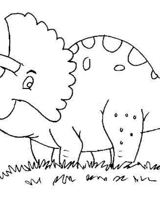 Dinosaurs coloring page