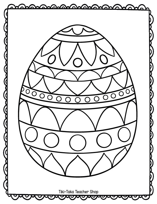 Easter coloring pages easter egg coloring pages made by teachers