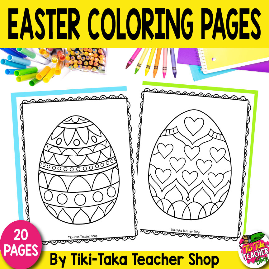 Easter coloring pages easter egg coloring pages made by teachers