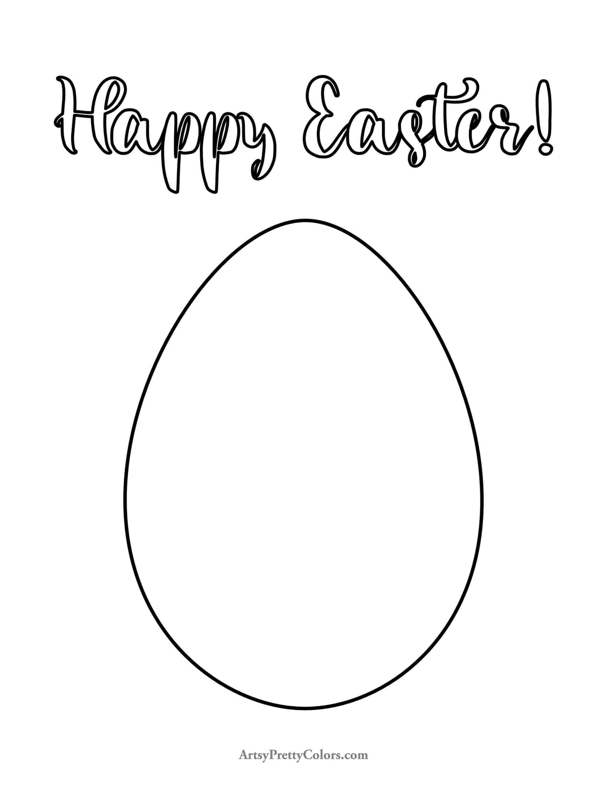 Free easter coloring pages for kids