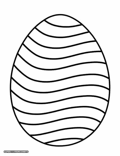 Easter egg coloring pages