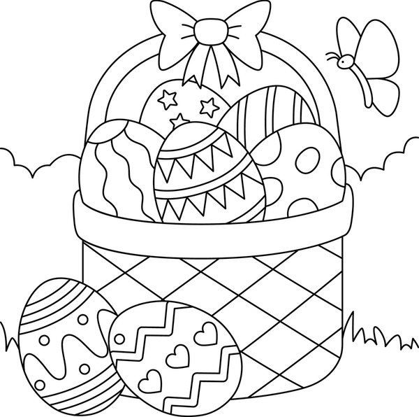 Thousand coloring page easter royalty