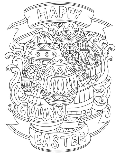 Adult easter coloring pages images stock photos d objects vectors