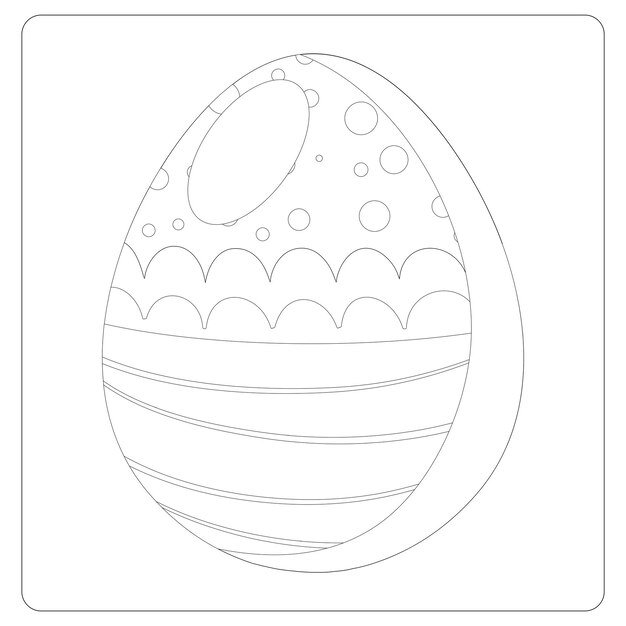 Premium vector printable easter coloring pages for kids