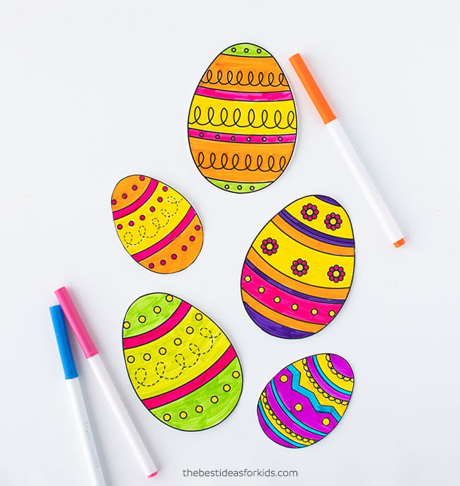 Easter egg templates free printables